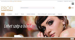 Desktop Screenshot of profikozmetikumok.hu